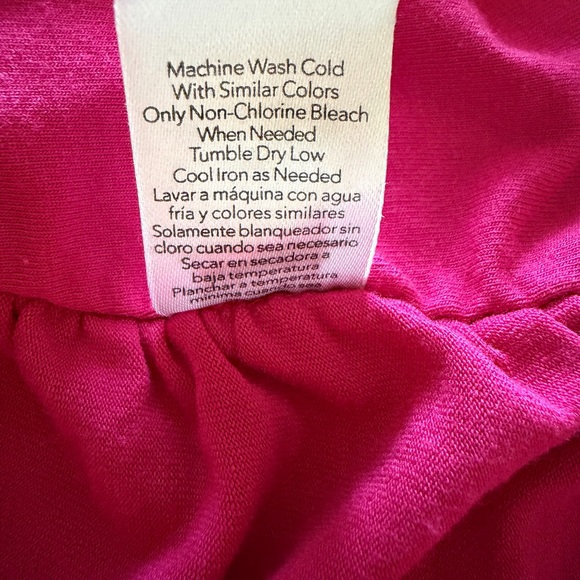 Women's Hot Pink Strappy Top - Picture 6 of 7